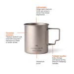 Nordic Drift Trail Ultraleichte Titan-Becher 450ml – Bild 2